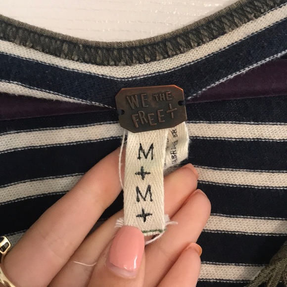 Free People Striped Long Sleeve - Picture 3 of 3